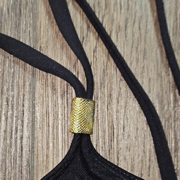 NWOT Lauren Ralph Lauren The Bel Air Rucjed Swimsuit Sz 8 Black - Picture 4 of 14